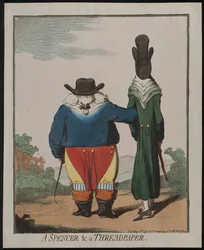 Ein Spencer und ein Fadenpapier, 1792